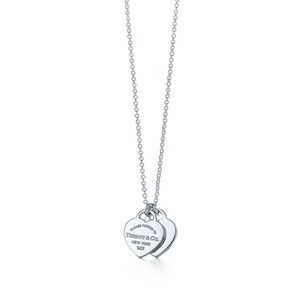 Tiffany & Co. Mini Double Heart Tag Pendant